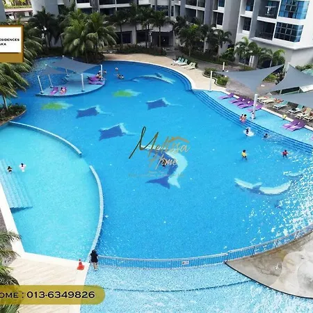 1Bedroom 1Bathroom 4-6Pax 5 Min To Jonker Walk Atlantis Residences Melaka Exterior photo